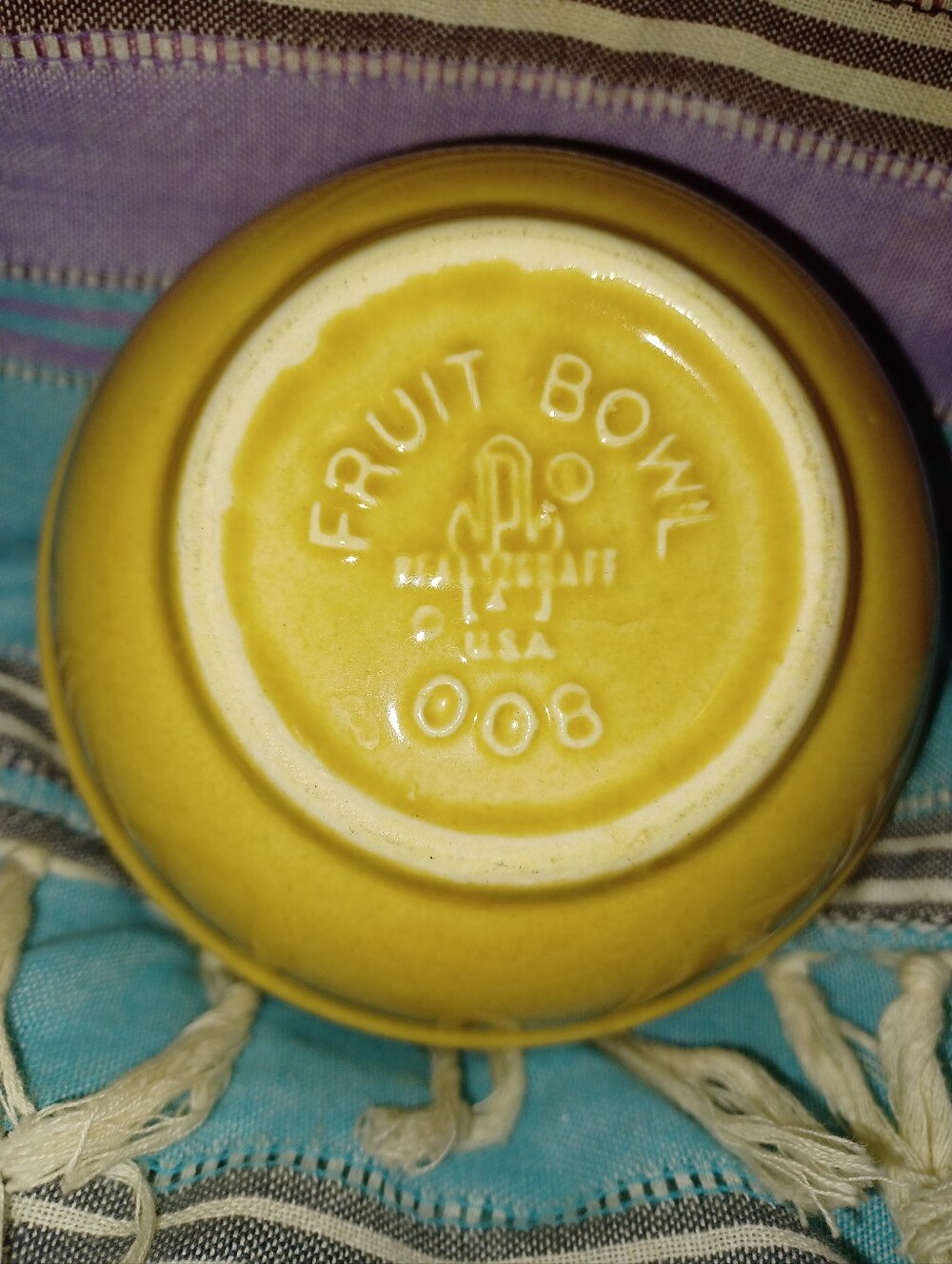 Pfaltzgraff Yellow Glazed Fruit Bowl